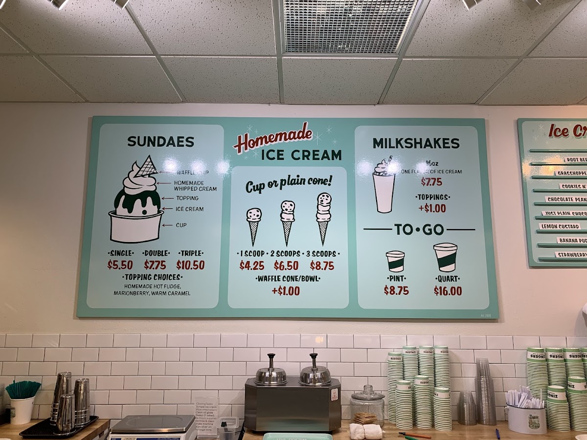 Zingers Homemade Ice Cream Photo Menu 6