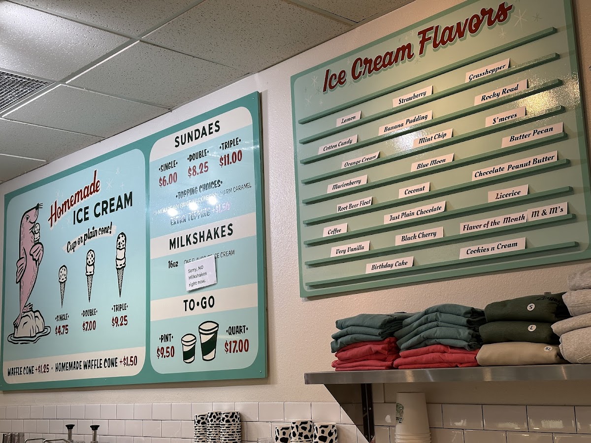 Zingers Homemade Ice Cream Photo Menu 7