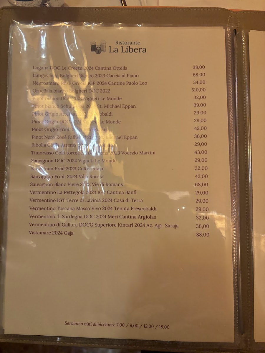 La Libera Photo Menu 10