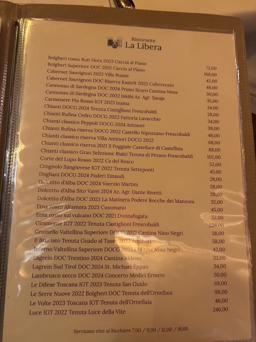 La Libera Photo Menu 3