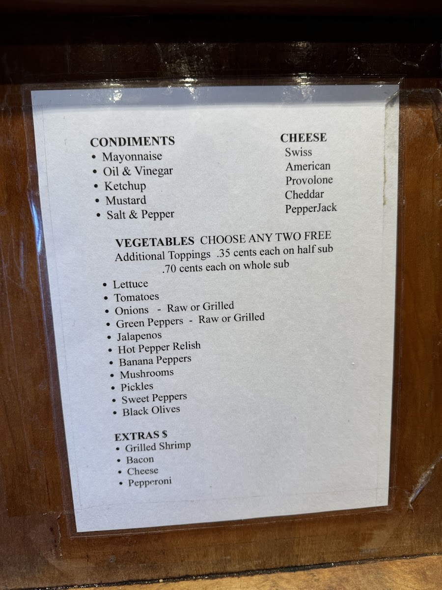 Fat Daddy's Subs Pizza Wings Photo Menu 3