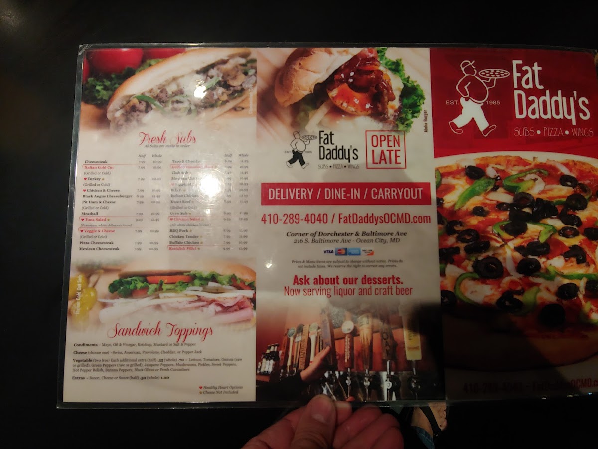 Fat Daddy's Subs Pizza Wings Photo Menu 5