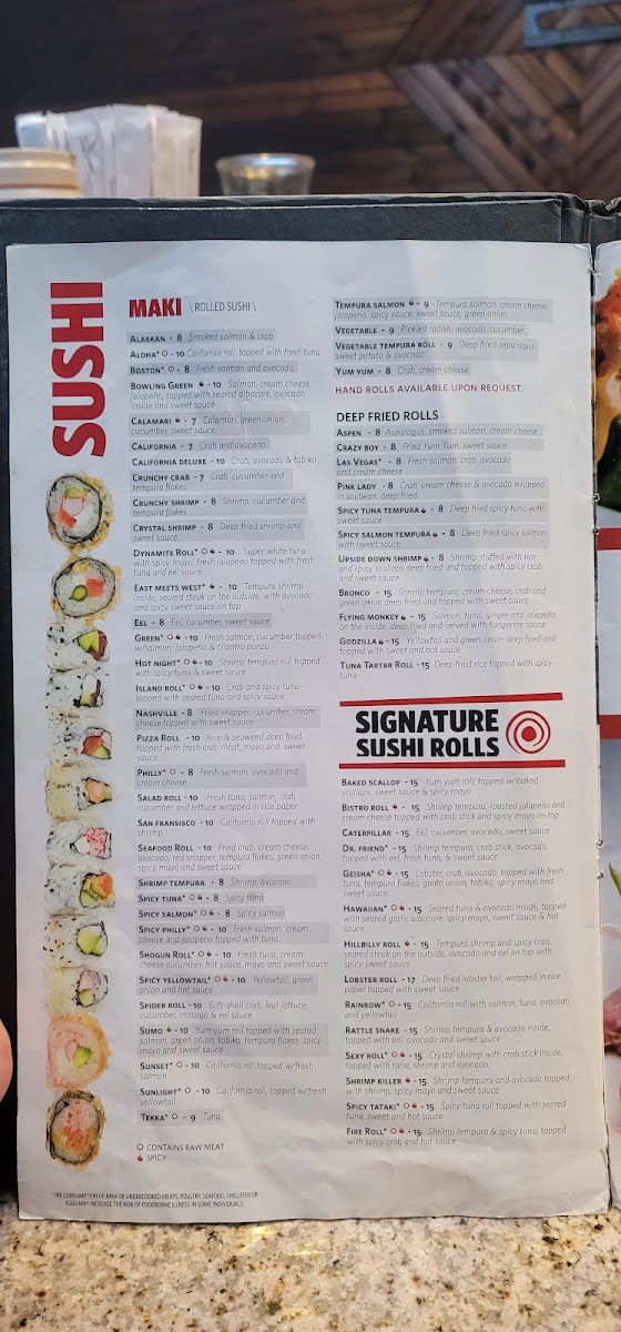 Shogun Bistro Photo Menu 5