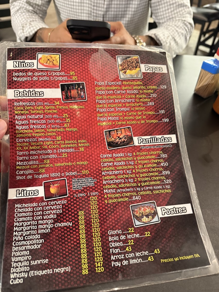 Los Tacos Parrillada - Revolución Photo Menu 1