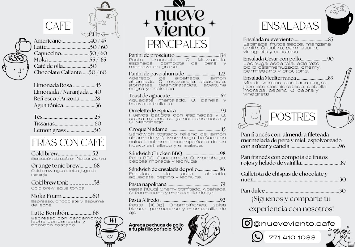 Nueve viento cafetería Photo Menu 2