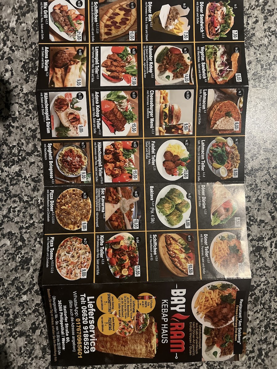 Bayram Kebab Haus Photo Menu 2