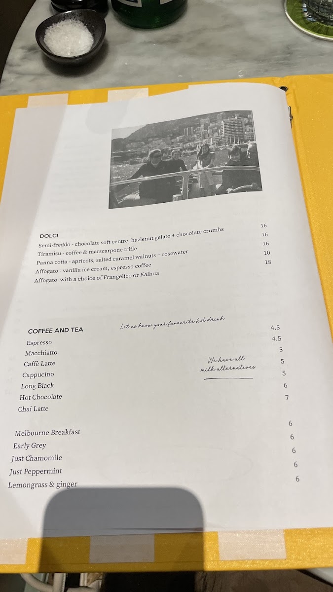 Cinque Terre Chadstone Photo Menu 9