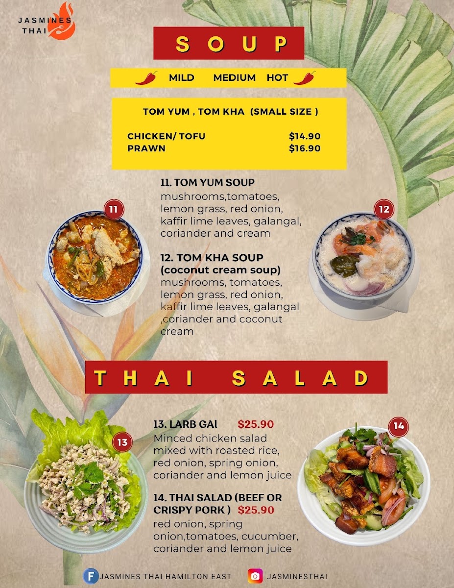 Jasmines Thai Hamilton East Photo Menu 6