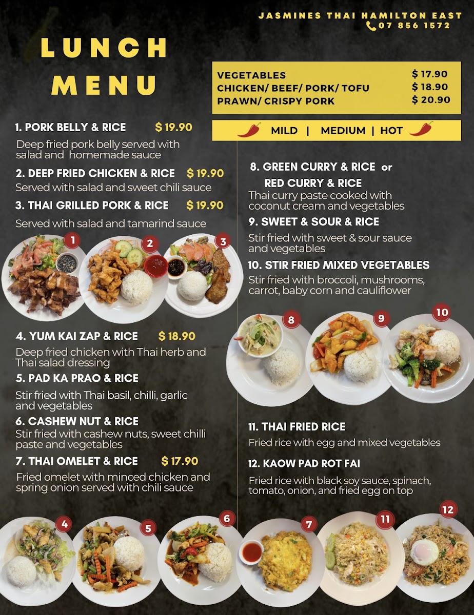 Jasmines Thai Hamilton East Photo Menu 7
