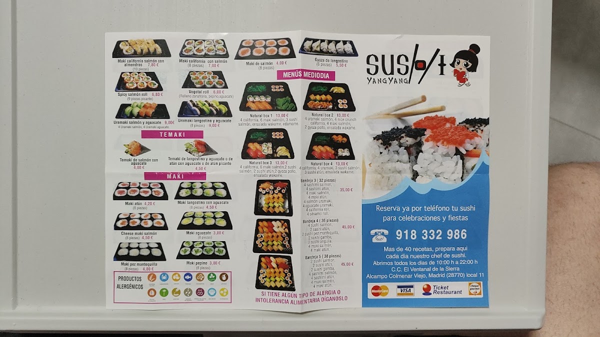 Sushi Yangyang Photo Menu 1