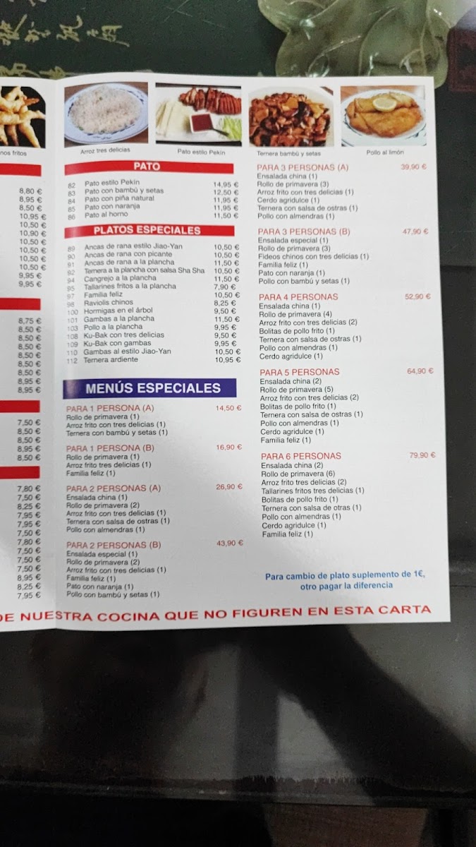 Restaurante Chino Nuevo Milenio Photo Menu 1