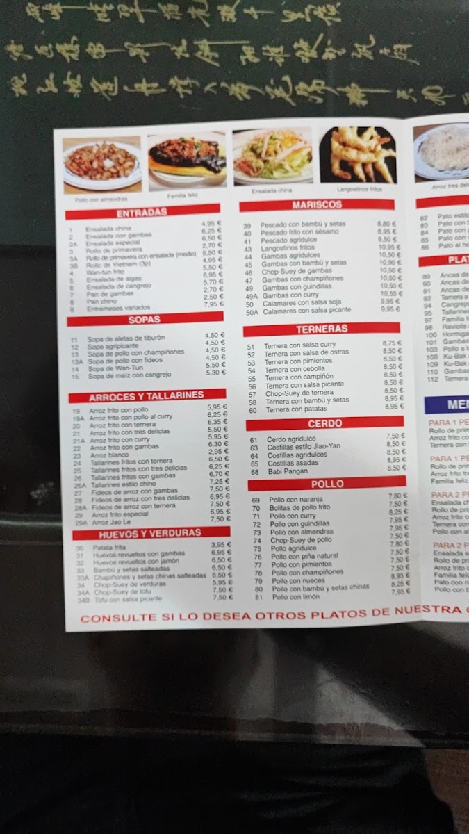 Restaurante Chino Nuevo Milenio Photo Menu 3