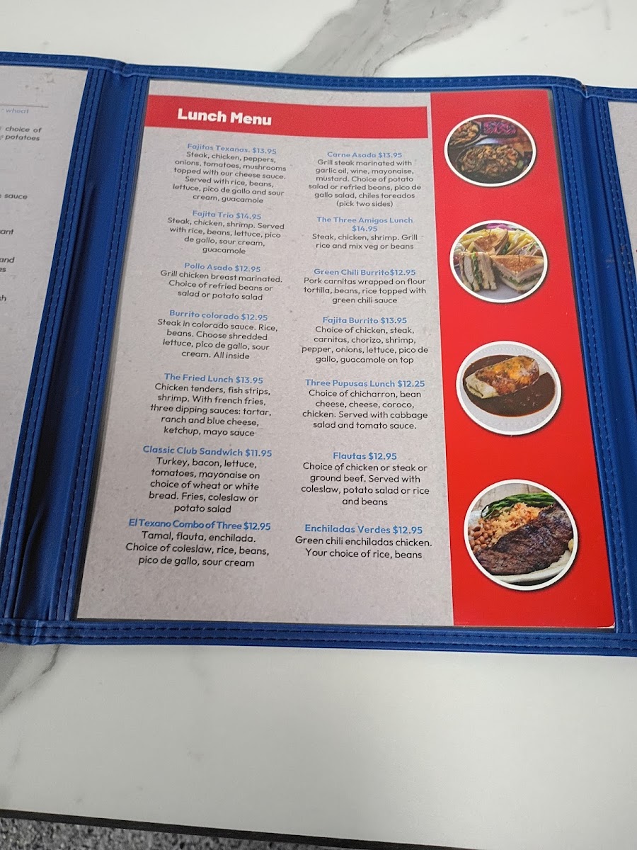 El Texano Salvadoreño Restaurant Photo Menu 10