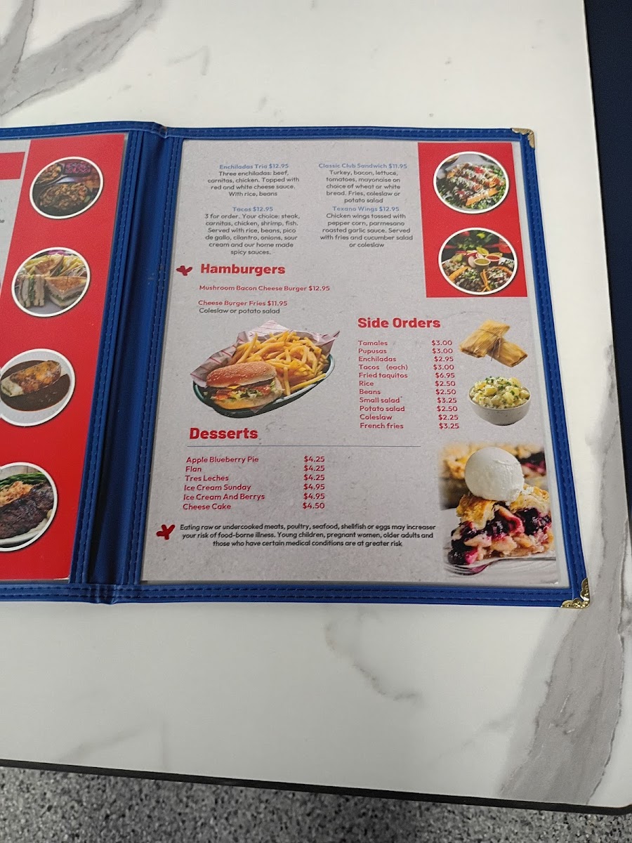 El Texano Salvadoreño Restaurant Photo Menu 6
