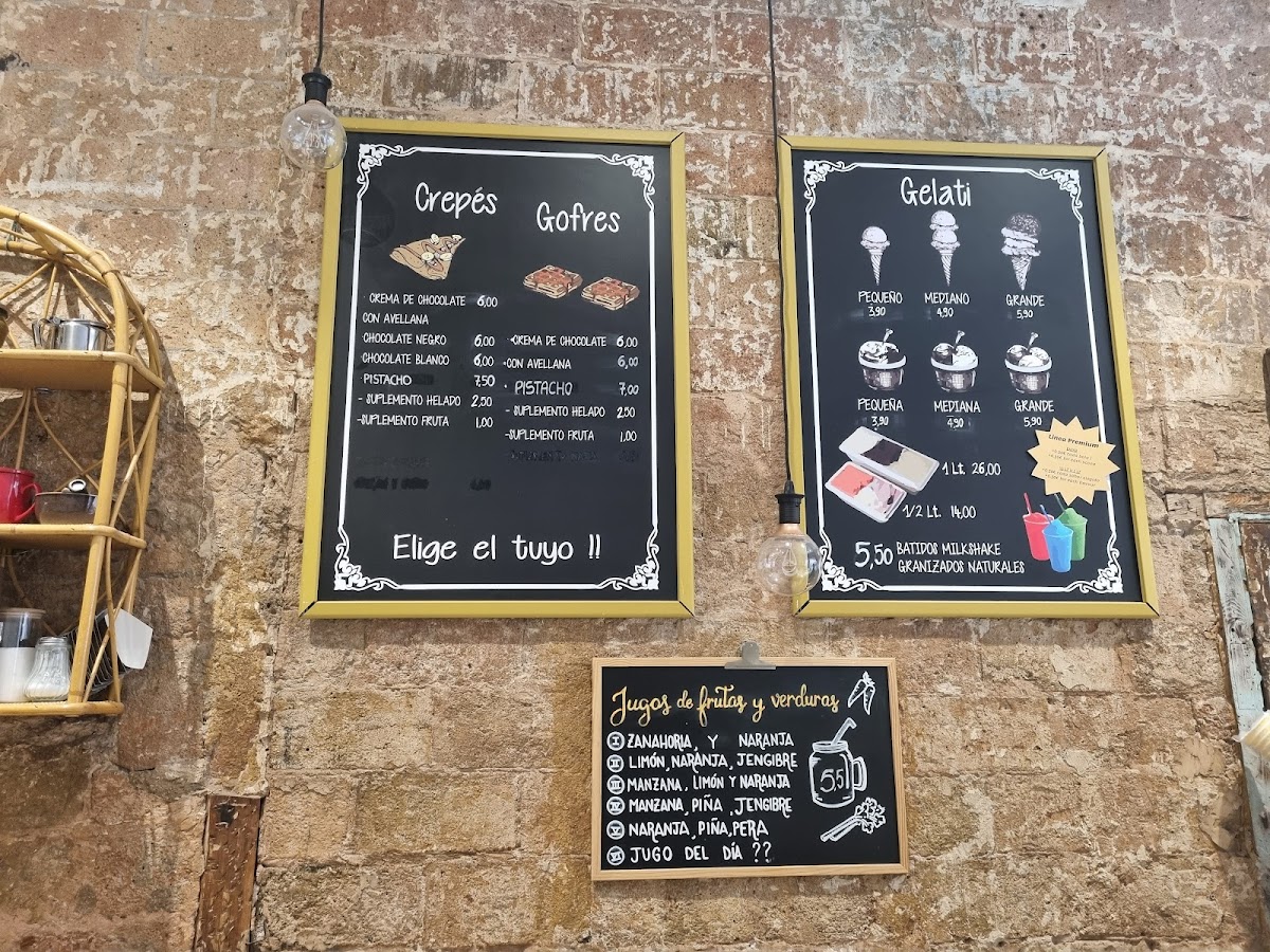 OGGI Gelato Barcelona Photo Menu 2