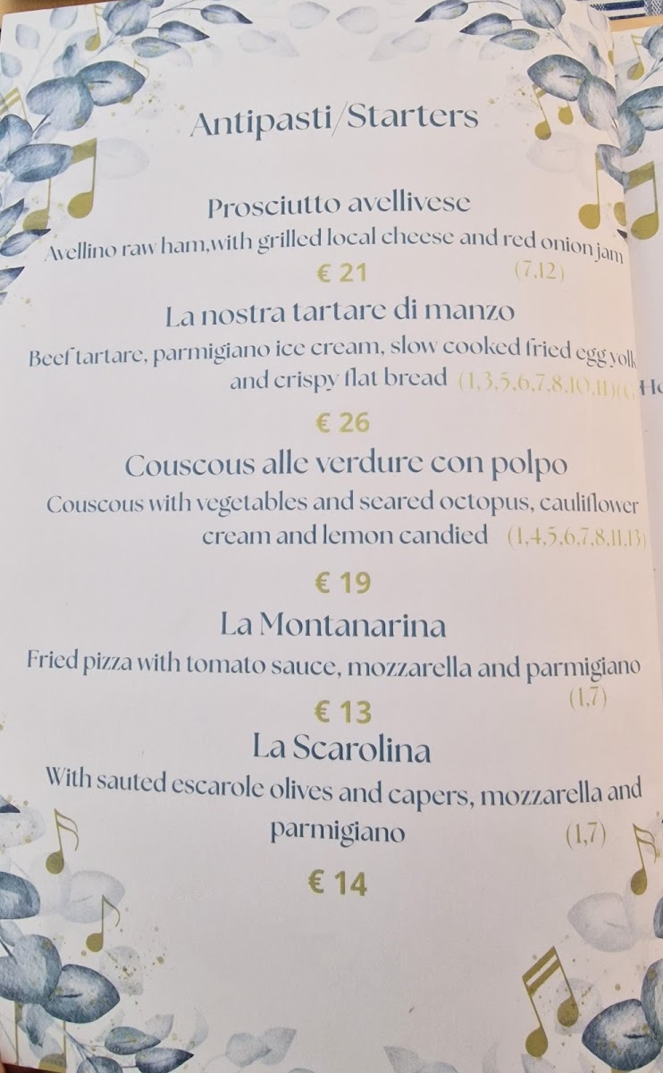 Osteria Ravello Photo Menu 1