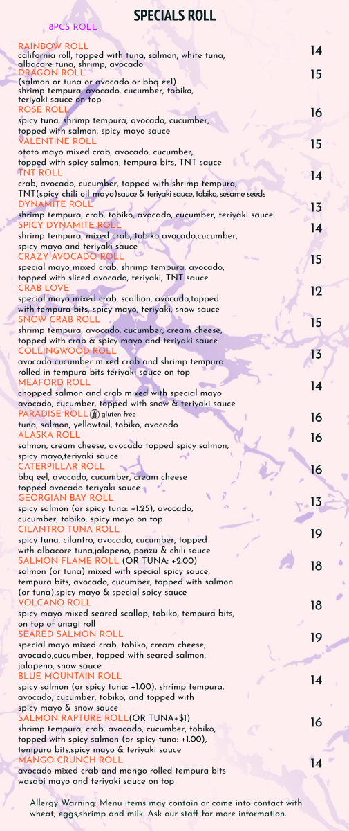 Ototo Sushi Photo Menu 1