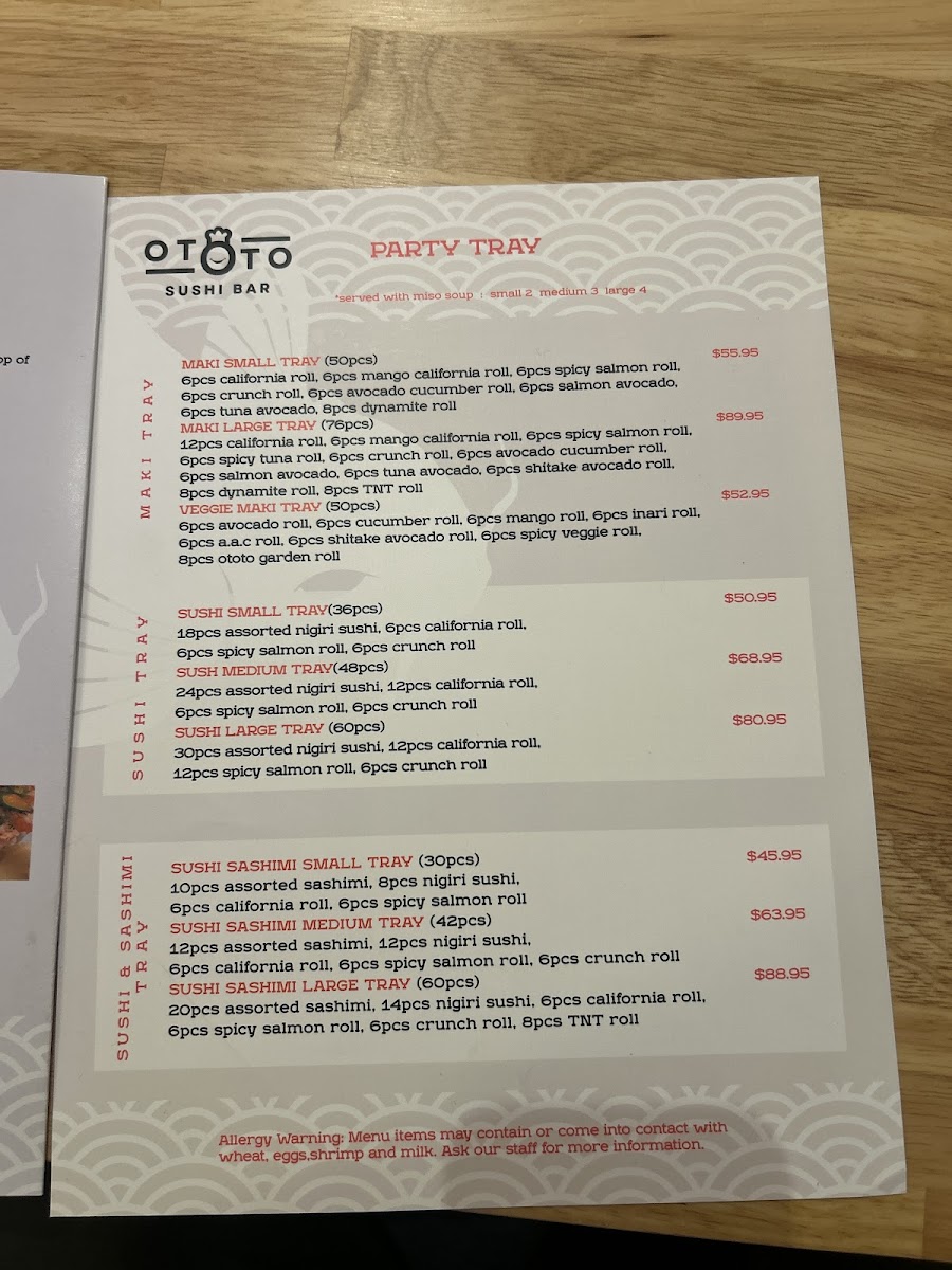 Ototo Sushi Photo Menu 7