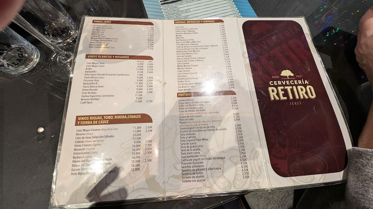Cervecería Retiro Photo Menu 1