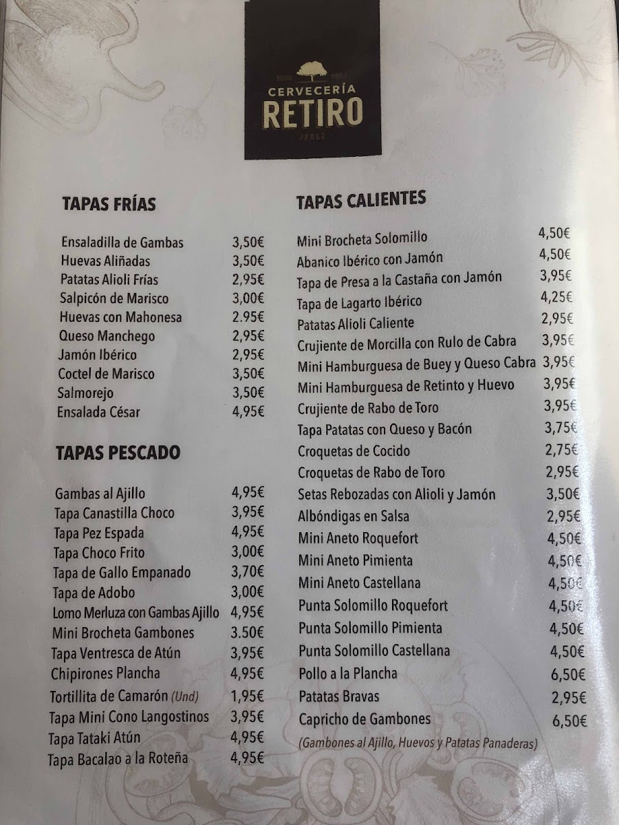 Cervecería Retiro Photo Menu 8