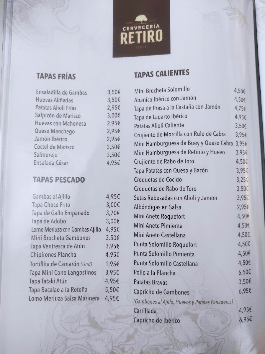 Cervecería Retiro Photo Menu 9