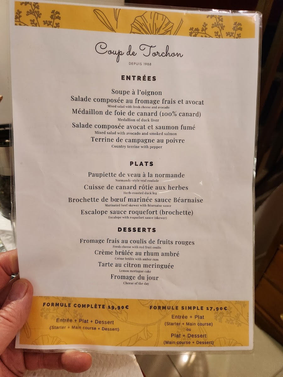 Le Coup de Torchon Photo Menu 4