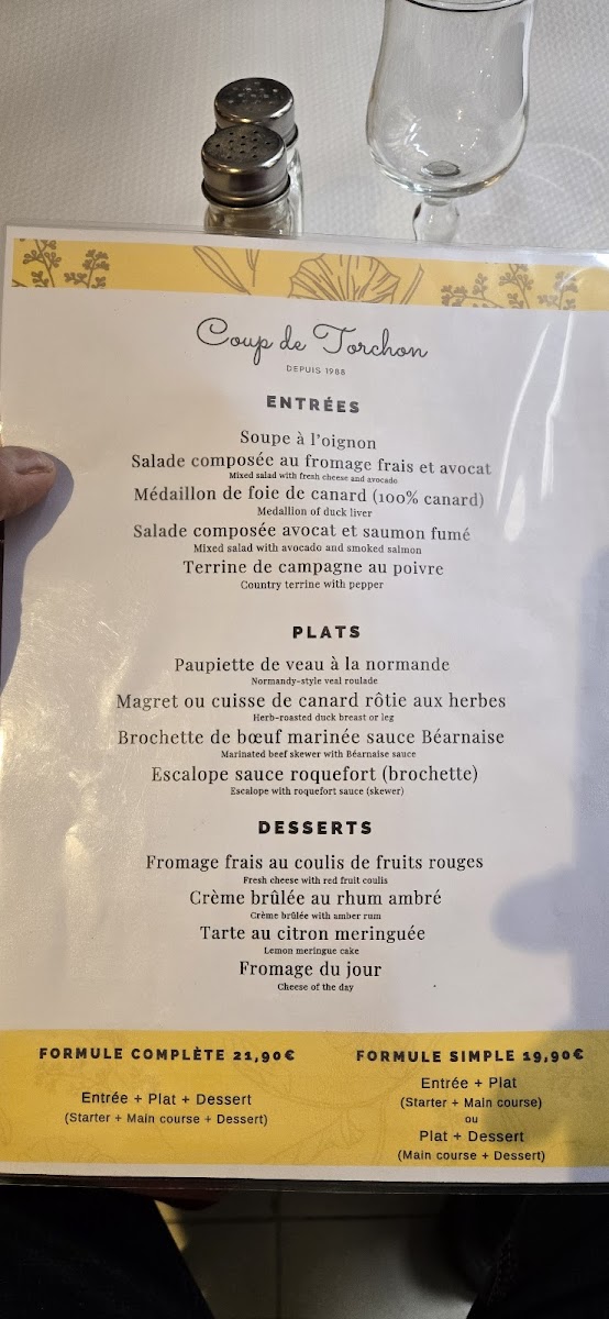 Le Coup de Torchon Photo Menu 5