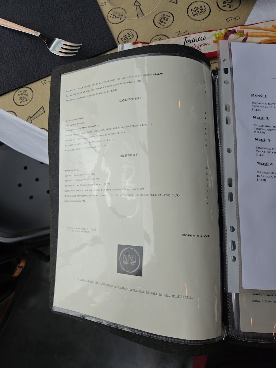 Ninu Bistrot Photo Menu 10