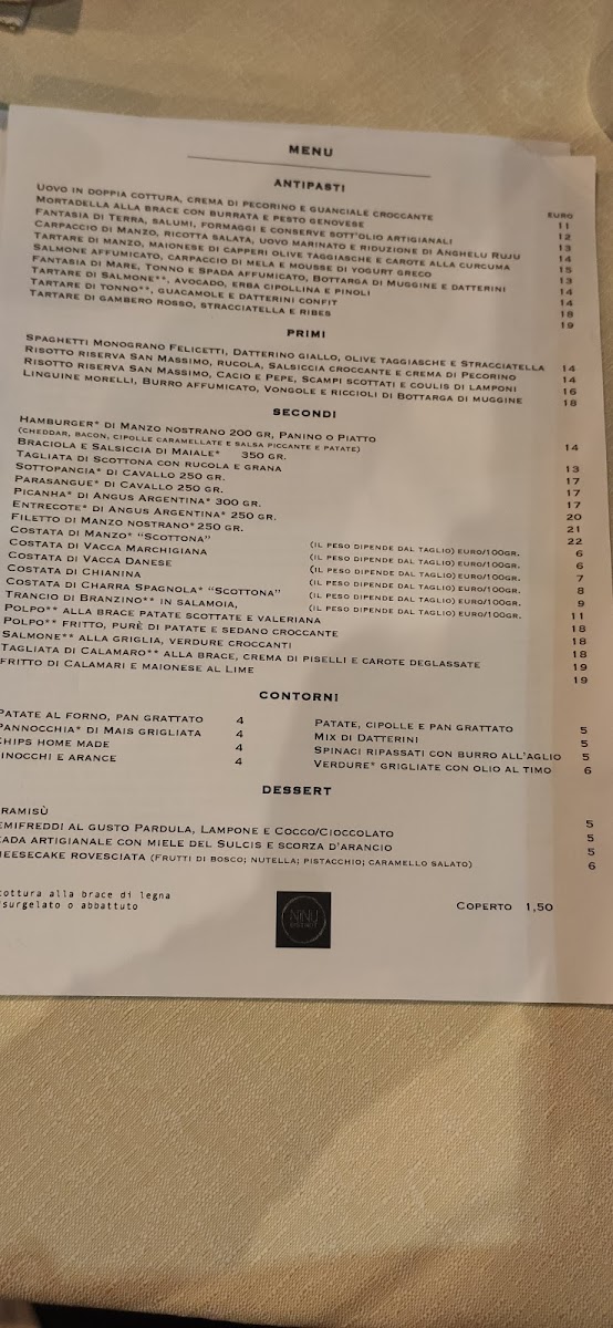 Ninu Bistrot Photo Menu 9