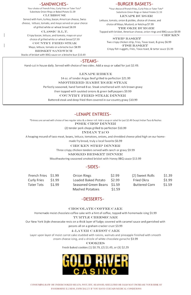 Lenape Lounge & Grill Photo Menu 4