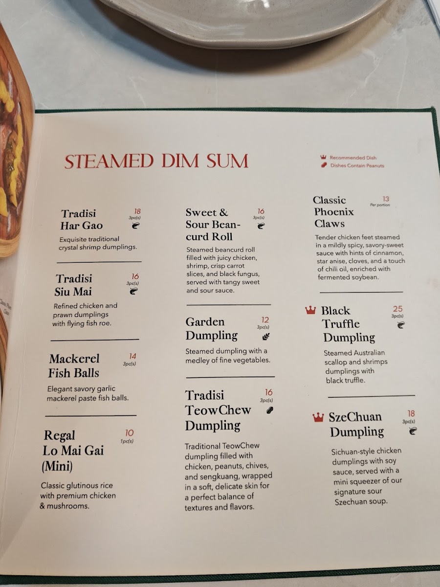 Bakul DimSum, The Five Photo Menu 1