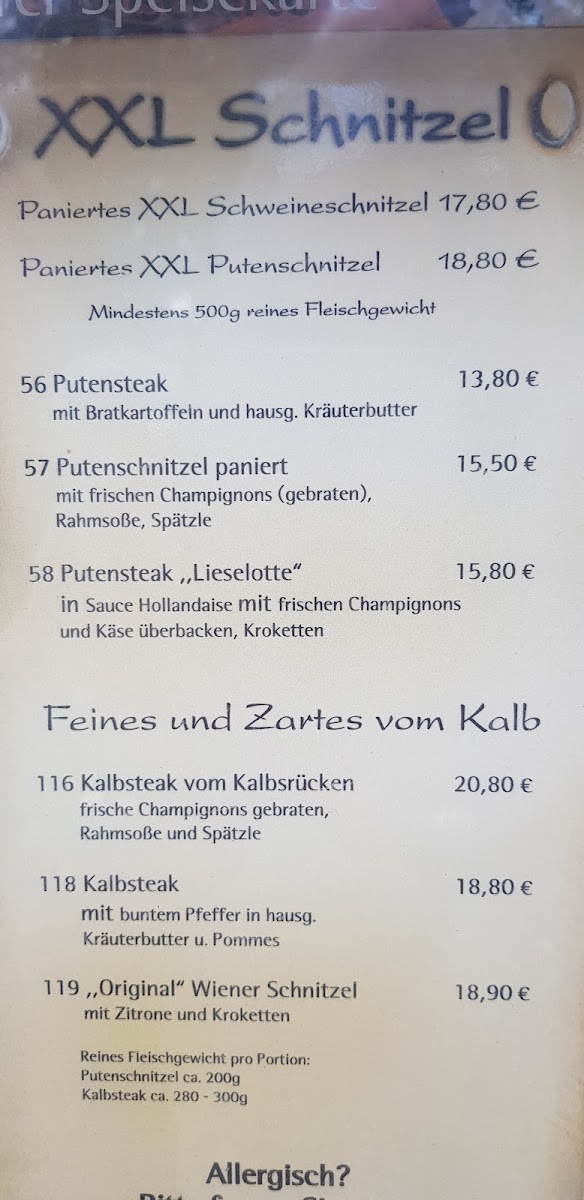 Schnitzelranch Am Lindenbrunnen Photo Menu 5