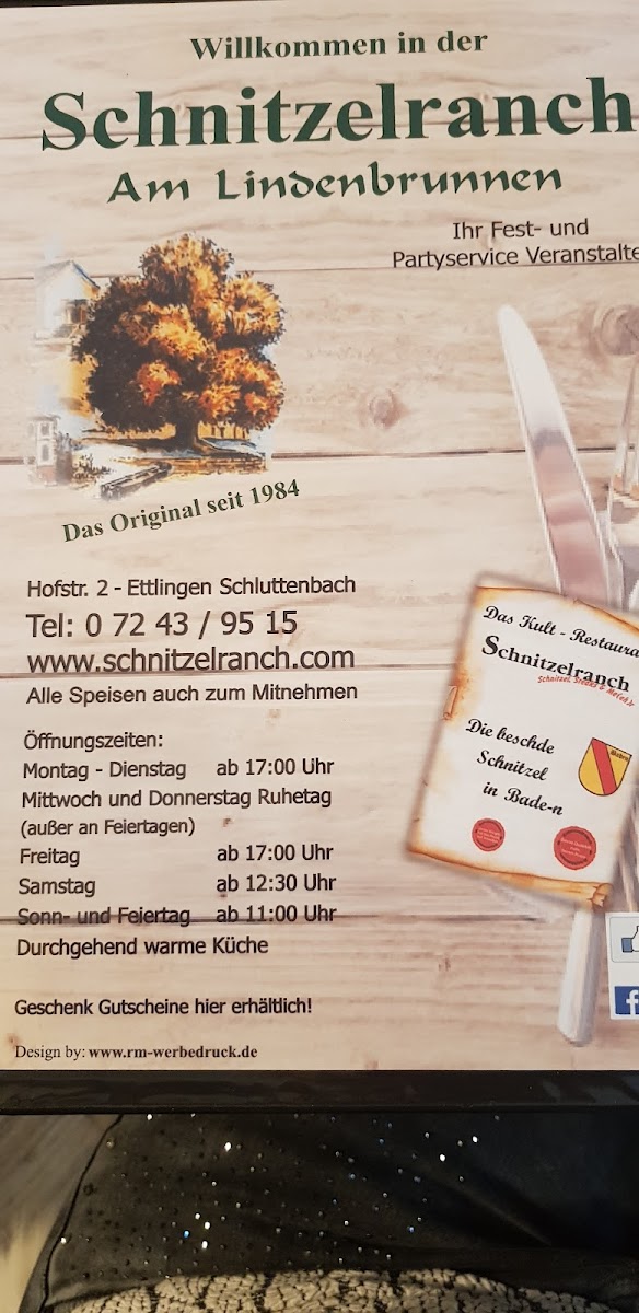 Schnitzelranch Am Lindenbrunnen Photo Menu 6