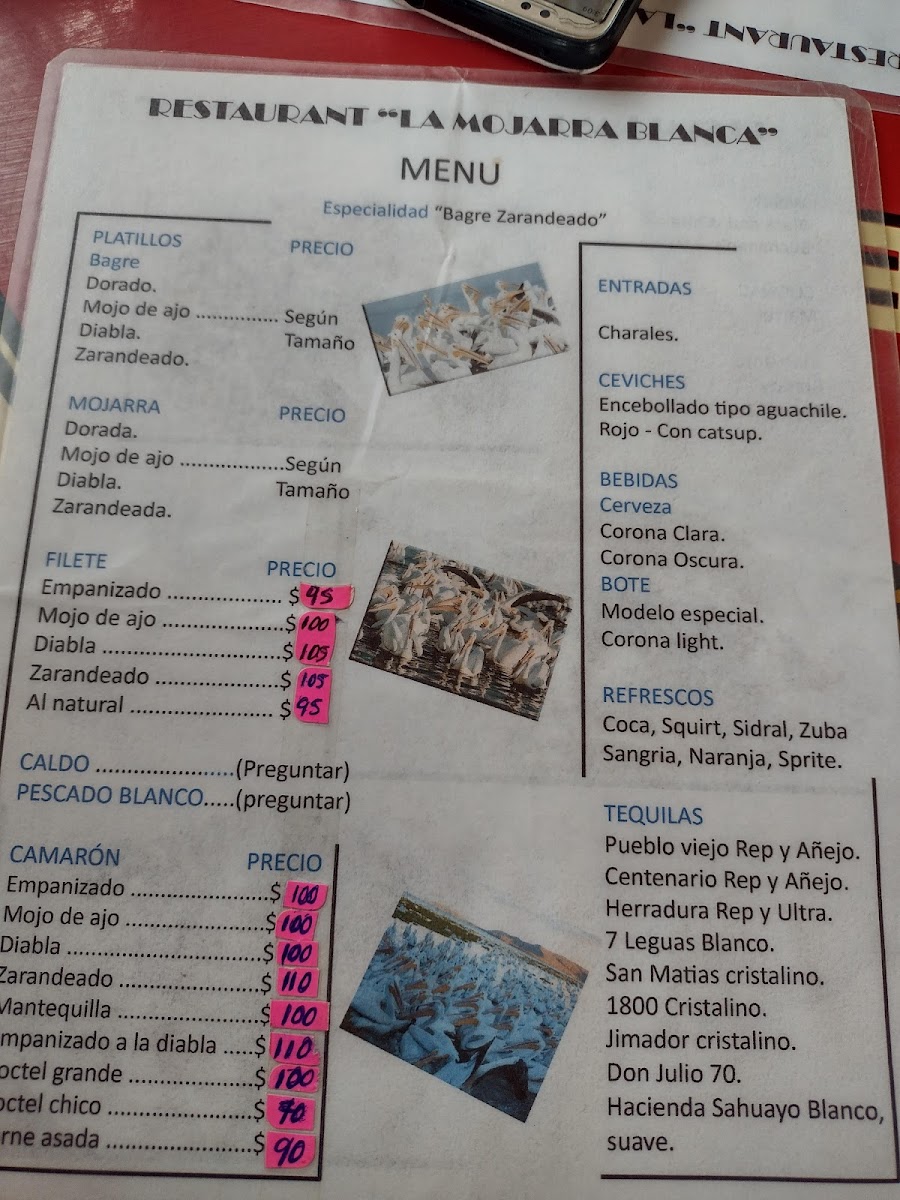 Restaurante Familiar La Mojarra Blanca Photo Menu 2