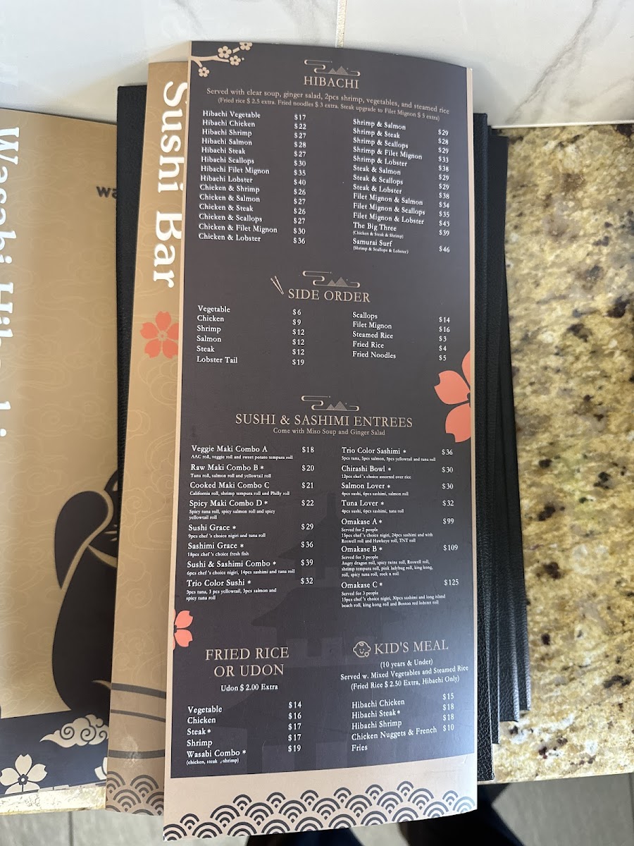 Wasabi Hibachi Sushi Bar Photo Menu 3