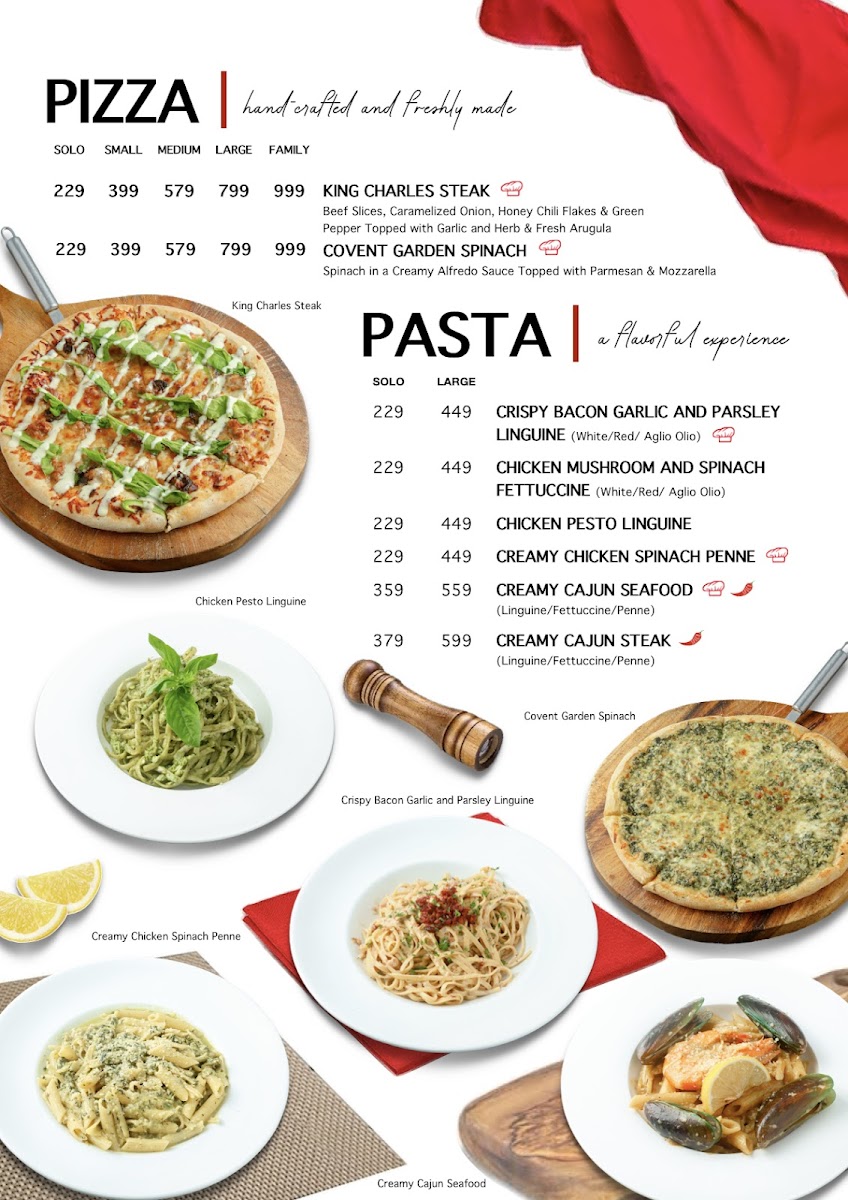 London Underground Pizza Photo Menu 3