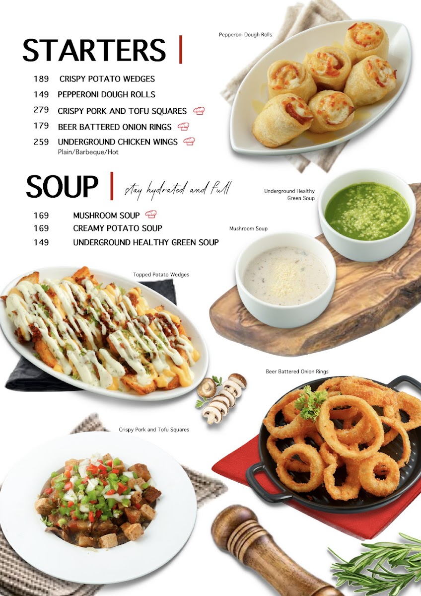 London Underground Pizza Photo Menu 7
