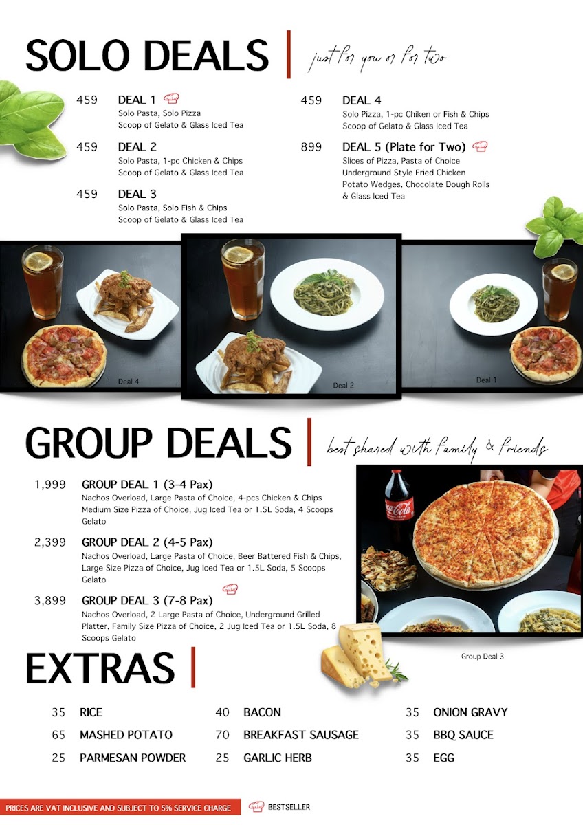 London Underground Pizza Photo Menu 8