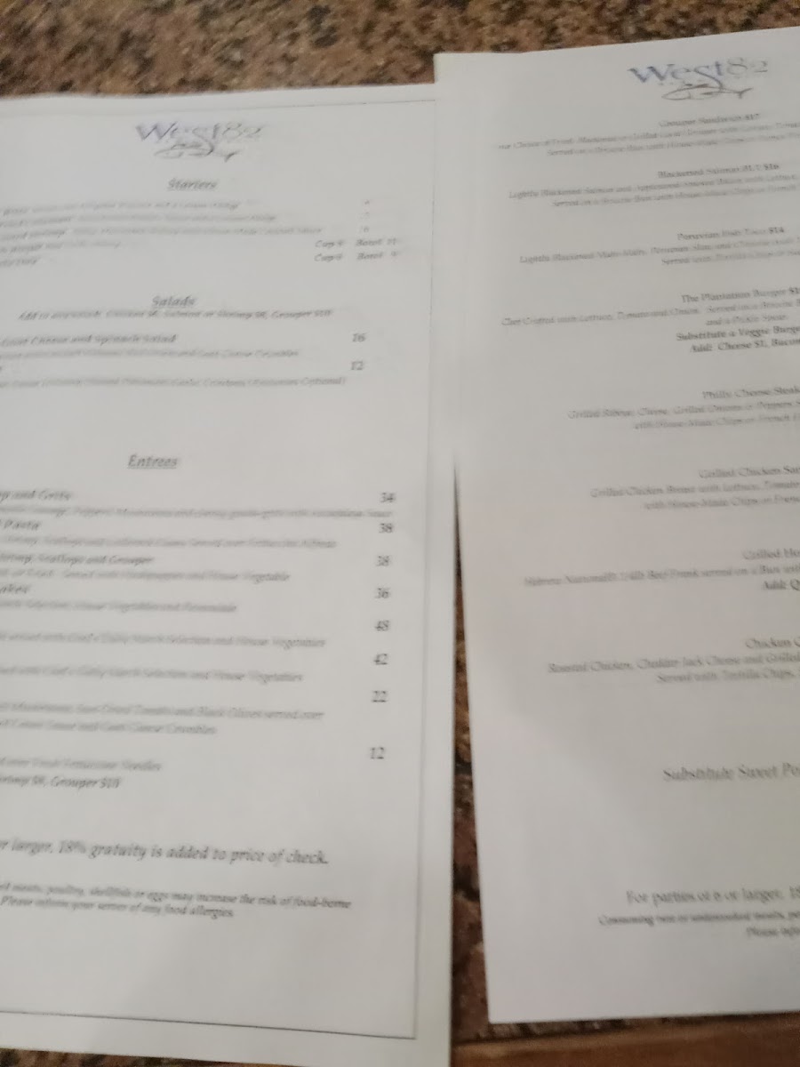 West 82 Bar And Grill Photo Menu 3