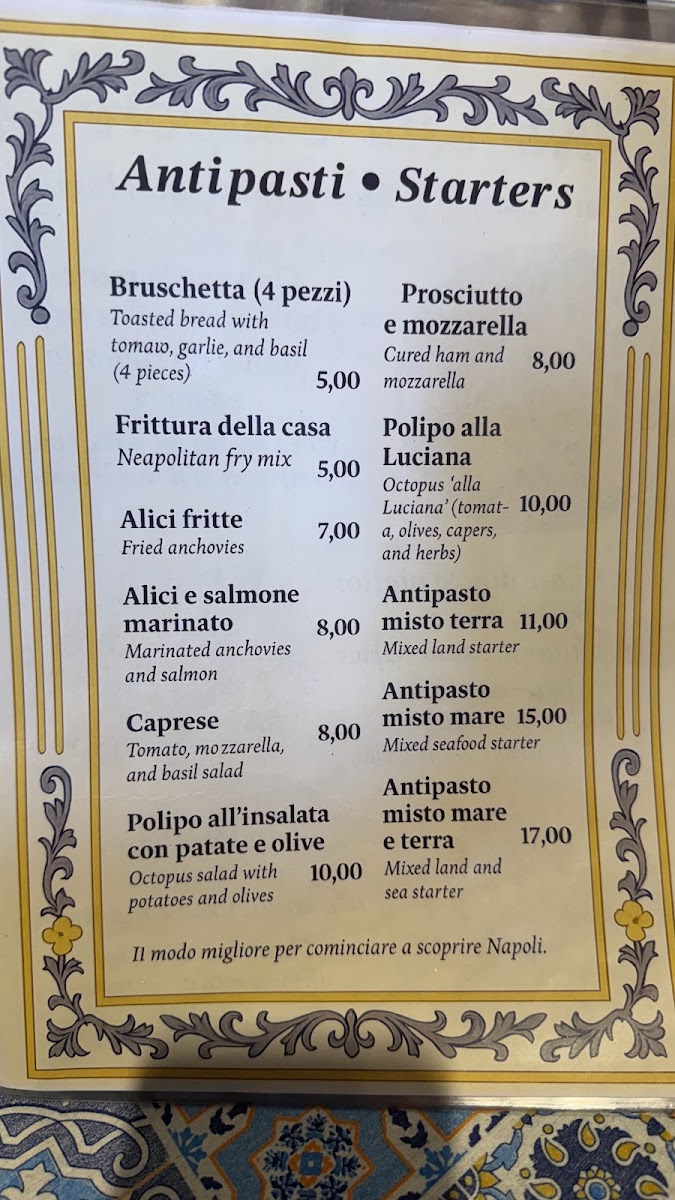 Trattoria Scialapopolo Photo Menu 1
