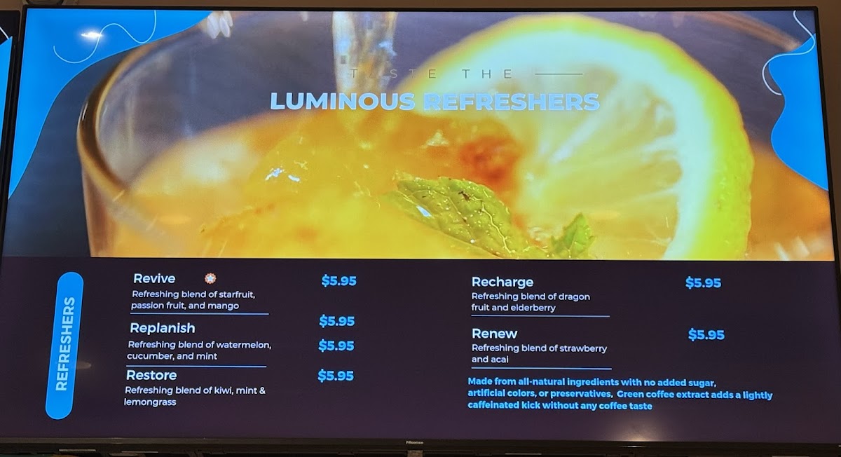 Luminous Cafe Photo Menu 2