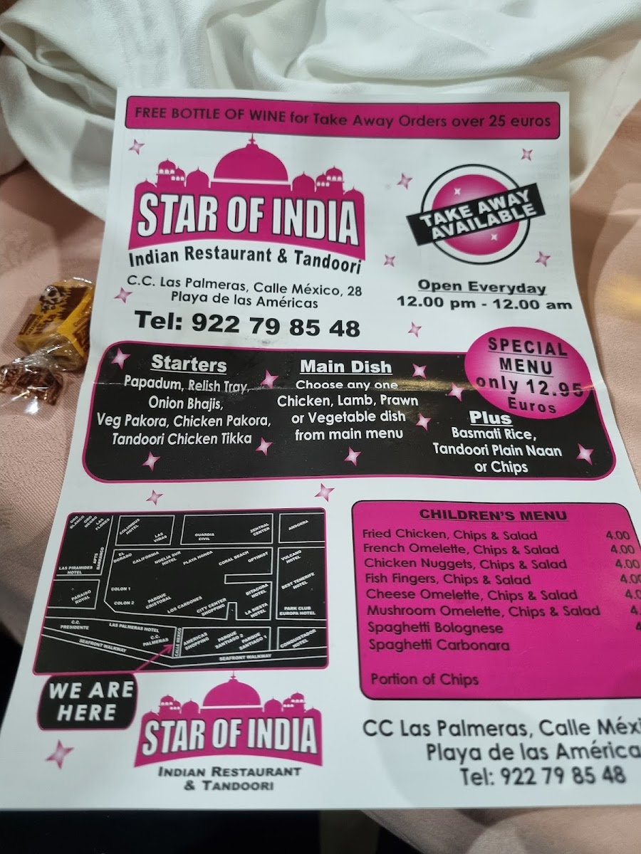 Star of India Photo Menu 4