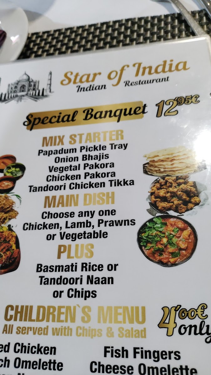 Star of India Photo Menu 8
