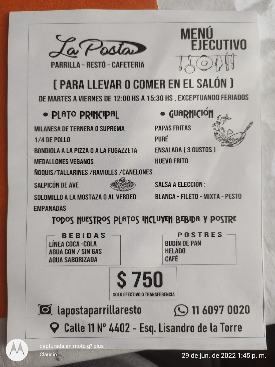BODEGÓN La Posta Parrilla&Resto Photo Menu 1