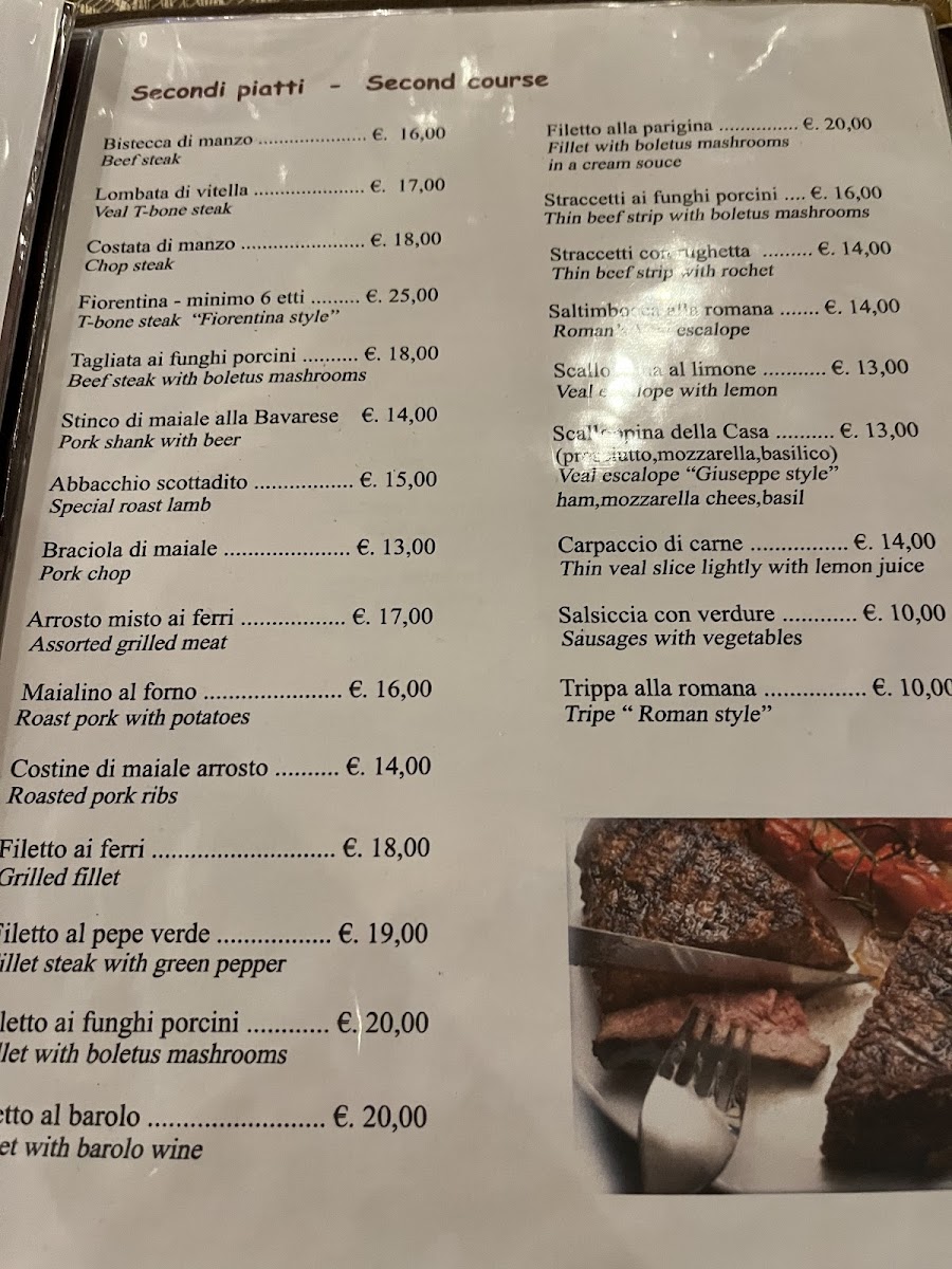 Trattoria Pizzeria il Re della carbonara Photo Menu 8