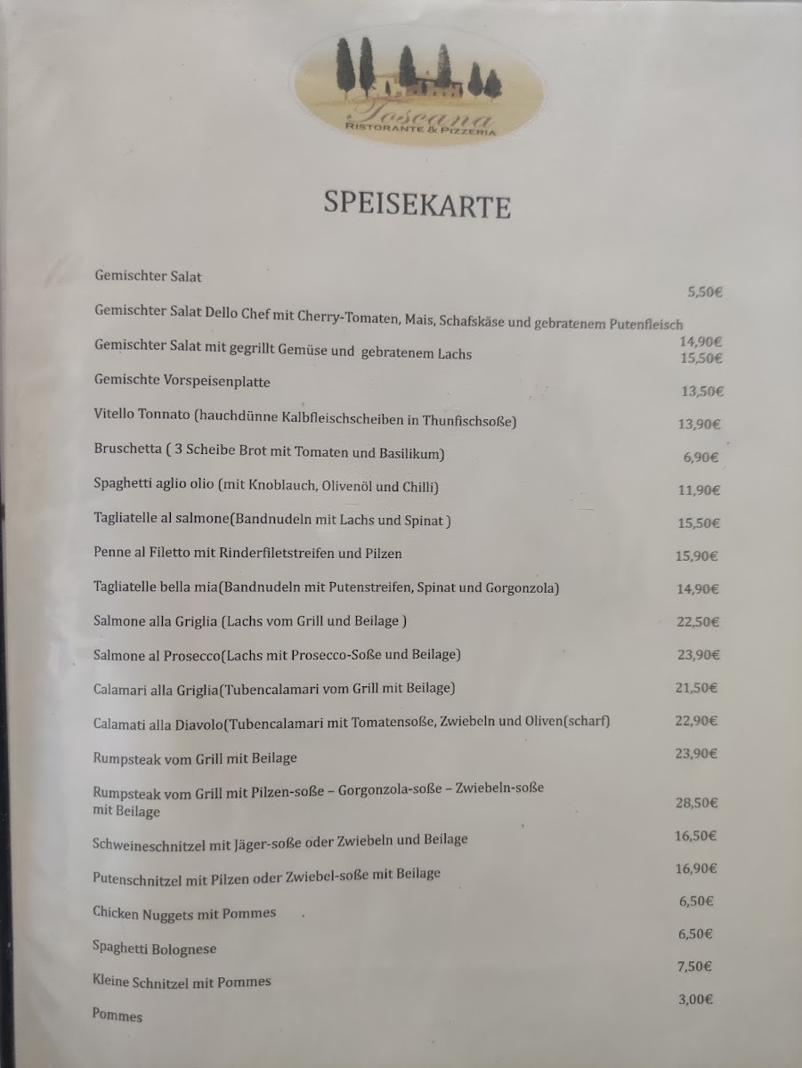 Ristorante Pizzeria Toscana Photo Menu 3