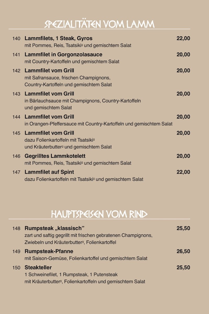 Restaurant Parthenon Photo Menu 2