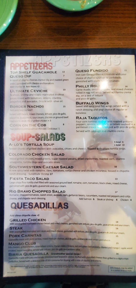 Rio Bravo Tacos & Tequila Photo Menu 10