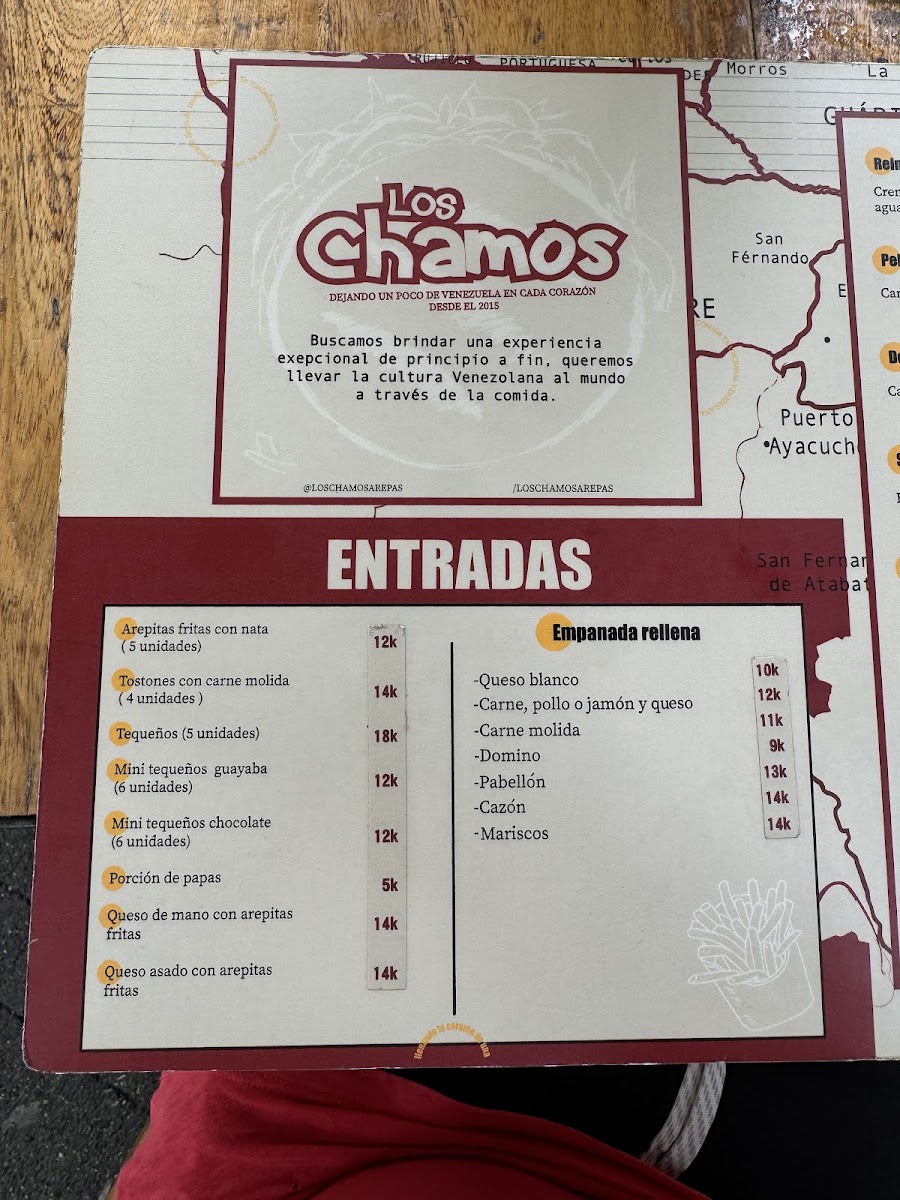 Los Chamos Arepas Venezolanas y algo mas Photo Menu 10