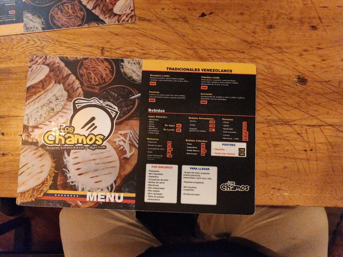 Los Chamos Arepas Venezolanas y algo mas Photo Menu 7
